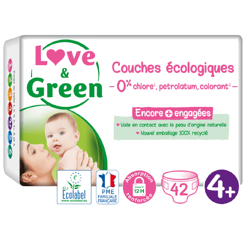 42 Couches Hypoallergéniques T4+ 9 à 20kg